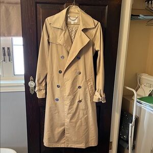 MICHAEL Michael Kors Tan Double-Breasted Trench Coat